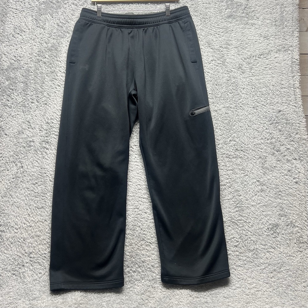 Under Armour Pants Mens‎ XL Black Xstorm Cold Gear Loose Straight Leg Drawstring